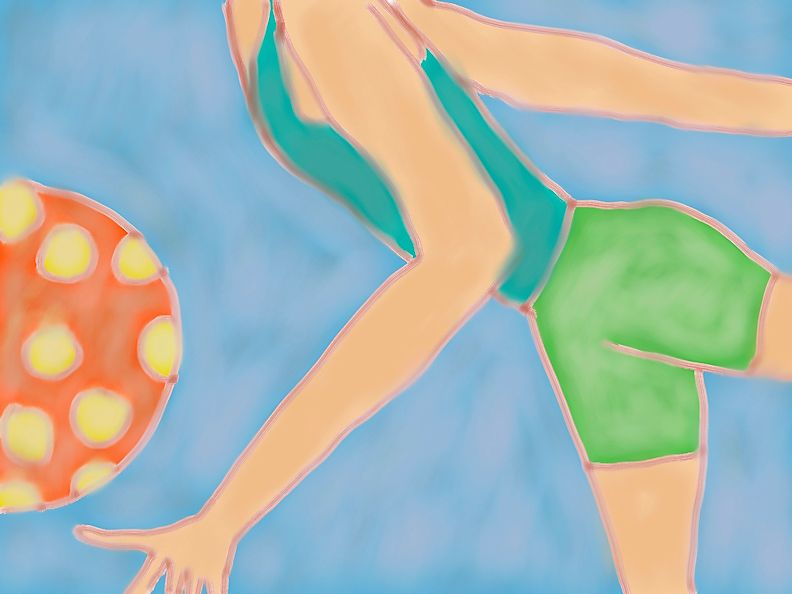 the dotted beach ball